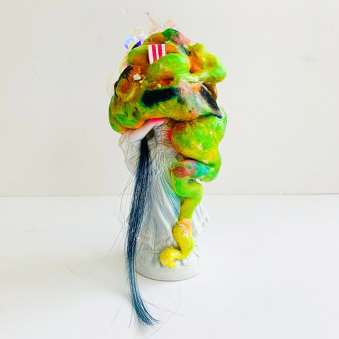 Green Gunkhead Sculpture